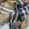 Checkered Viscose Scarf - Coffee