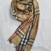 checkered viscose scarf coffee full picture