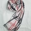checkered viscose scarf nude pink