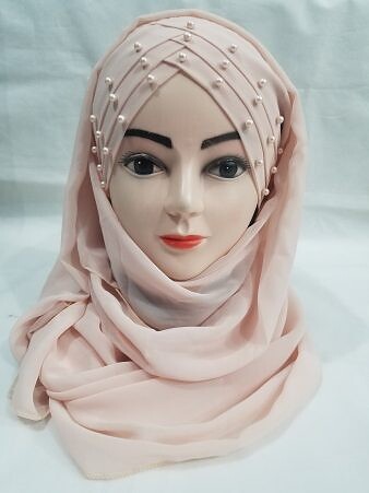 Chiffon Pearl Ready To Wear - Nude Pink