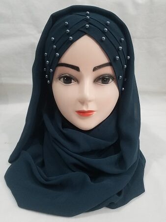 Chiffon Pearl Ready To Wear - Pine Green Chiffon Pearl Ready To Wear - Pine Green