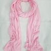 Cotton Jersey Plain Scarf - Baby Pink