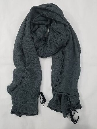 Crinkle Dori Scarf - Grey Crinkle Dori Scarf - Grey