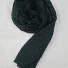 Fancy Crimps Lawn Scarf - Pine Green