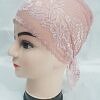 Lace Tie Back Bonnet Cap - Mint Green Lace Tie Back Bonnet Cap - Mint Green