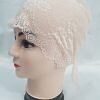Lace Tie Back Bonnet Cap - Mint Green