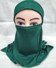 Ninja Underscarf with Niqaab - Bottle Green