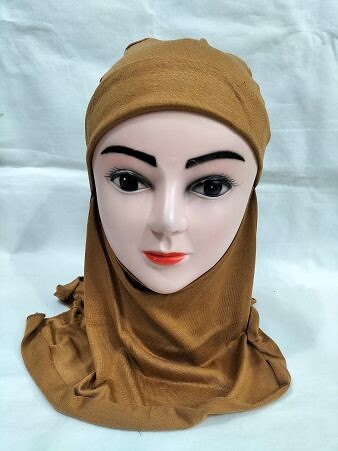 Ninja Underscarf with Niqaab - Caramel Brown