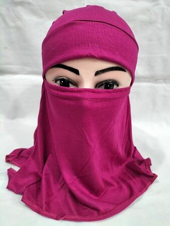 Ninja Underscarf with Niqaab - Fuchsia
