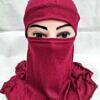 ninja underscarf with niqaab maroon