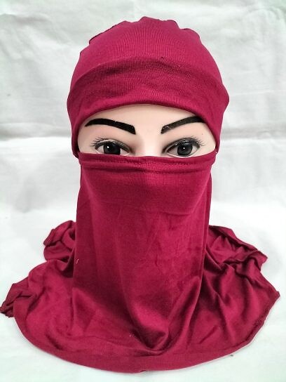 Ninja Underscarf with Niqaab - Maroon