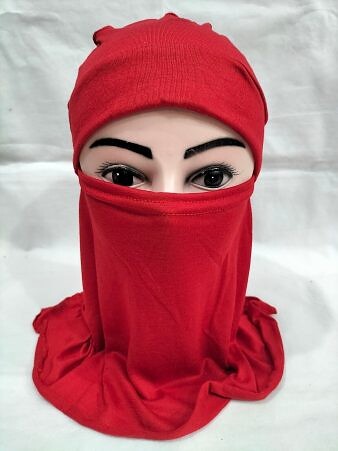 Ninja Underscarf with Niqaab - Red
