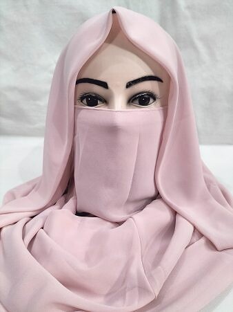 Niqab Ready to Wear - Tea Pink