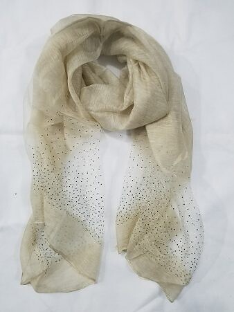 Organza with Dew Drops - Olive Green Organza with Dew Drops - Olive Green