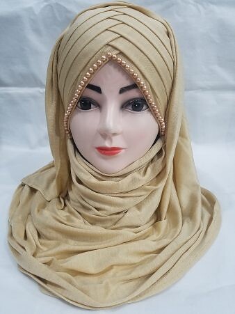 Pearls Criss Cross Ready to Wear - Dark Brown