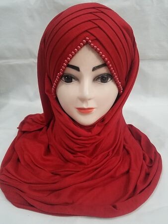 Pearls Criss Cross Ready to Wear - Dark Brown