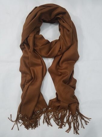 Plain Cashmere Wool Scarf - Cream Plain Cashmere Wool Scarf - Cream
