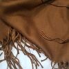 Plain Cashmere Wool Scarf - Cream Plain Cashmere Wool Scarf - Cream