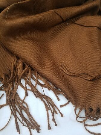 Plain Cashmere Wool Scarf - Cream Plain Cashmere Wool Scarf - Cream