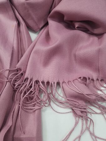 Plain Cashmere Wool Scarf - Mauve Plain Cashmere Wool Scarf - Mauve