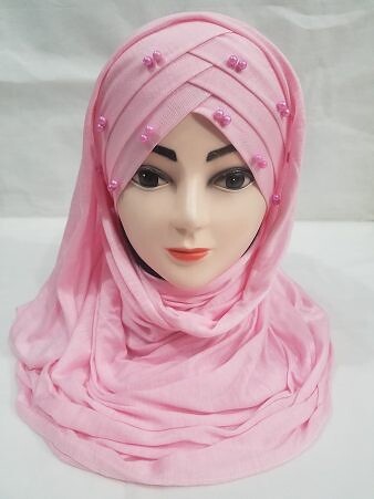 Turkish Pearl Criss Cross Ready to Wear - Deep Pink Turkish Pearl Criss Cross Ready to Wear - Deep Pink