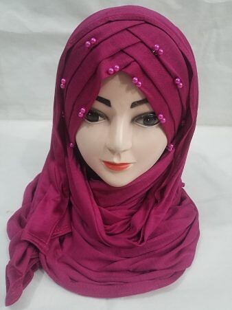 Turkish Pearl Criss Cross Ready to Wear - Deep Pink