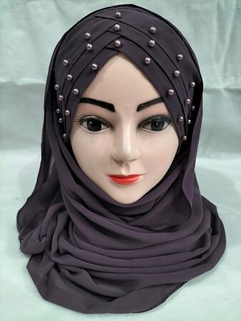 Chiffon Pearl Ready To Wear - Dirty Brown