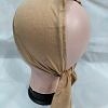 Plain Criss Cross Tie Back Bonnet - Fawn Plain Criss Cross Tie Back Bonnet - Fawn