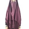 Dual Layer Short Khimar Hijab - Mauve Dual Layer Short Khimar Hijab - Mauve
