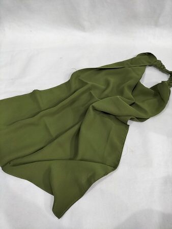 Elastic Half Niqab - Olive Green
