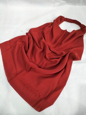 Elastic Half Niqab - Rust Orange Elastic Half Niqab - Rust Orange