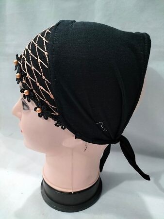 Embroidered Tie Back Bonnet - Design 1 Embroidered Tie Back Bonnet - Design 1