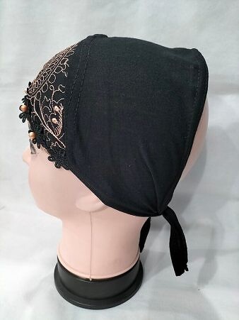 Embroidered Tie Back Bonnet - Design 3 Embroidered Tie Back Bonnet - Design 3