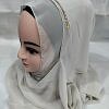 Fancy Two Loops Chiffon Instant Hijab - Harbor Grey