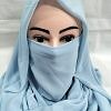 Niqab Ready to Wear - Baby Blue Niqab Ready to Wear - Baby Blue
