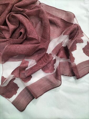 Organza Scarf - Dirty Purple