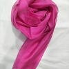 Plain Organza Dupatta - Deep Pink