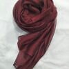 plain organza scarf maroon