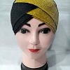 Shimmer Criss Cross Tie Back Bonnet - Golden Shimmer Criss Cross Tie Back Bonnet - Golden