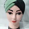 Shimmer Criss Cross Tie Back Bonnet - Light Green Shimmer Criss Cross Tie Back Bonnet - Light Green