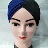 Shimmer Criss Cross Tie Back Bonnet - Royal Blue