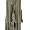Zipper Hijab With Niqab - Olive Green