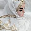 Embroidered Ready to Wear Hijab - Daisy White Embroidered Ready to Wear Hijab - Daisy White