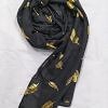 Fancy Lawn Scarf - Black Fancy Lawn Scarf - Black