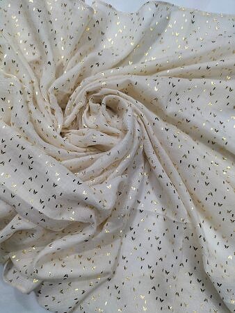 Fancy Lawn Scarf - Cream Fancy Lawn Scarf - Cream