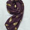 Fancy Lawn Scarf - Eggplant Fancy Lawn Scarf - Eggplant