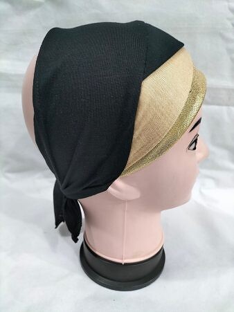 Golden Fancy Tie Back Bonnet - Black and Fawn Golden Fancy Tie Back Bonnet - Black and Fawn