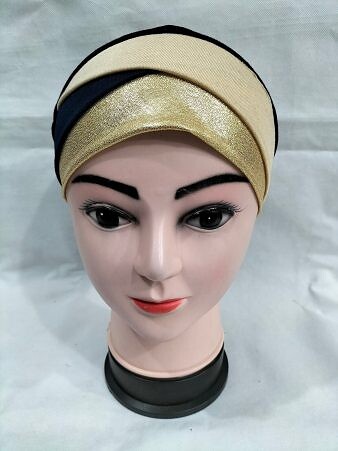 Golden Fancy Tie Back Bonnet - Fawn and Black