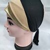 Golden Fancy Tie Back Bonnet - Fawn and Black
