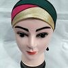 Golden Fancy Tie Back Bonnet - Green and Pink